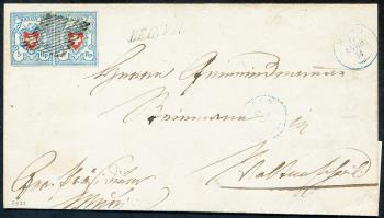 Stamps: 17II-T15+16 C1-LU - 1851 Rayon I, without cross border