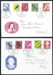 Thumb-2: J153-J182 - 1954-1959, Lot, Pro Juventute FDC