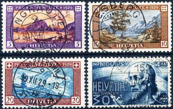 Stamps: J49-J52 - 1929 Landschaften und Bildnis Nikolaus von Flüe