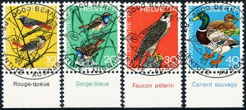 Timbres: J236-J239 - 1971 Pro Juventute, Einheimische Vögel