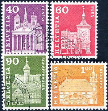 Francobolli: 362RM-369RM - 1964 Motivi e monumenti di storia postale, carta bianca