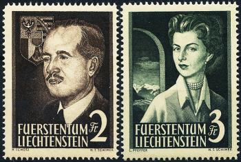 Briefmarken: FL276-FL277 - 1954 Fürst und Fürstin
