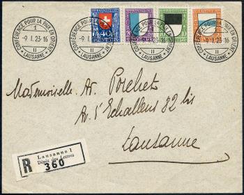 Francobolli: J21-J24 - 1922 Stemma cantonale e svizzero