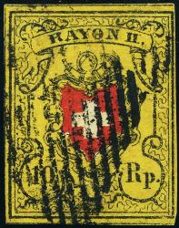 Briefmarken: 16II-T38 B-LO - 1850 Rayon II ohne Kreuzeinfassung