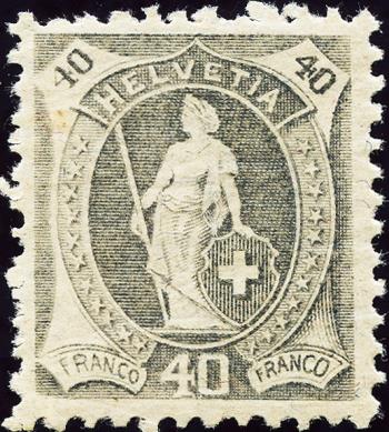 Francobolli: 97A - 1907 Carta in fibra, 14 denti, WZ