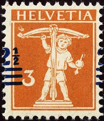 Briefmarken: 146.1A.10b - 1921 Aufbrauchsausgaben mit neuen Wertaufdrucken