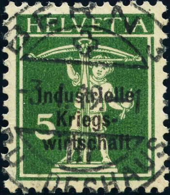 Timbres: IKW10 - 1918 Économie industrielle de guerre, surcharge en caractères gras