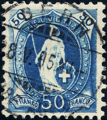 Thumb-1: 70D - 1895, papier blanc, 13 dents, KZ B