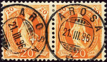 Stamps: 66D - 1895 white paper, 13 teeth, KZ B