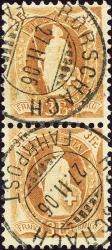 Briefmarken: 72D - 1900 weisses Papier, 13 Zähne, KZ B
