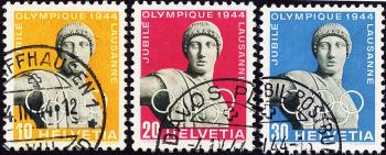 Timbres: 259w-261w - 1944 50 ans stagiaire Comité Olympique