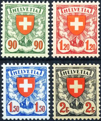 Briefmarken: 163z-166z - 1933-1934 geriffeltes Kreidepapier