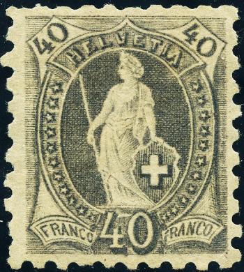 Briefmarken: 69B - 1889 weisses Papier, 11 Zähne, KZ A