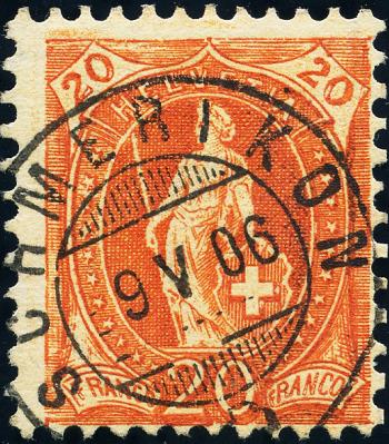 Stamps: 86A.3.08/II - 1905 white paper, 13 teeth, WZ