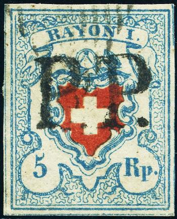 Briefmarken: 17II-T40 C2-LO - 1851 Rayon I, ohne Kreuzeinfassung