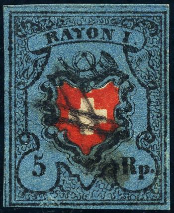 Stamps: 15II-T12 - 1850 Rayon I without cross border