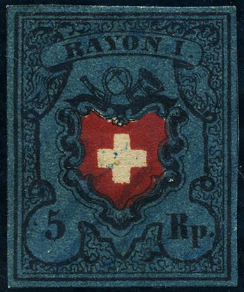 Stamps: 15IId-T14.1.03 - 1850 Rayon I without cross border