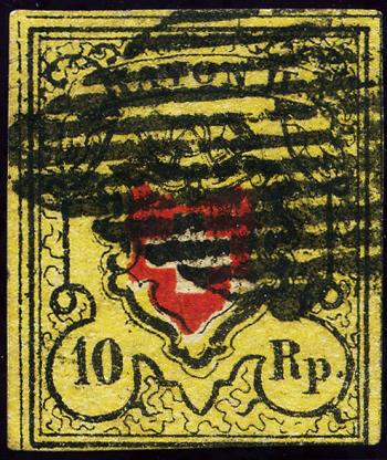 Briefmarken: 16II-T9 E-LU - 1850 Rayon II ohne Kreuzeinfassung