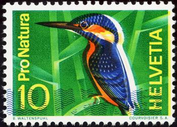 Briefmarken: 439.1.09 - 1966 Eisvogel