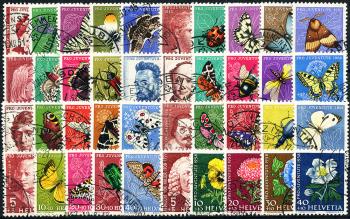 Briefmarken: J138-J177 - 1951-1958 Verschiedene Darstellungen