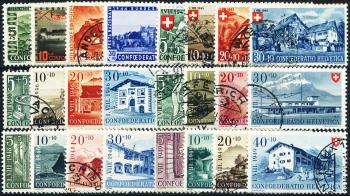 Briefmarken: B22-B45 - 1944-1949 Arbeit und Schweizer Haus