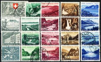 Stamps: B61-B80 - 1953-1956 lakes and watercourses