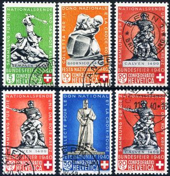Briefmarken: B3-B7 - 1940 Geschichtliche Motive