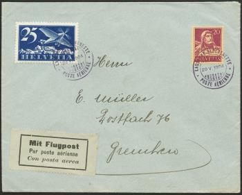 Timbres: SF24.4a - 29./31. Mai 1924 Rencontre Aérienne Internationale Lausanne