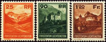 Briefmarken: FL98-FL100 - 1933 Landschaftsbilder in kleinem Format