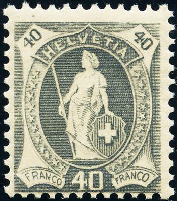 Briefmarken: 76F - 1904 weisses Papier, 14 Zähne, KZ B