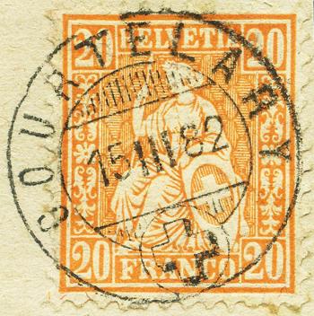 Briefmarken: 48 - 1881 Faserpapier