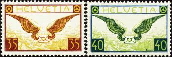 Briefmarken: F14z-F15z - 1933 Ausgabe XI. 1933, auf geriffeltem Kreidepapier