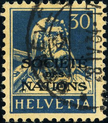 Stamps: SDN20z - 1932 Portrait of Tell, corrugated paper