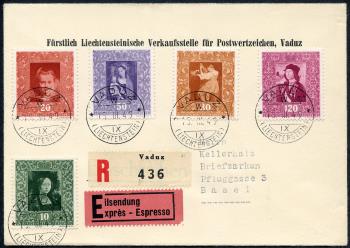 Stamps: FL217-FL225 - 1949 Princely Picture Gallery
