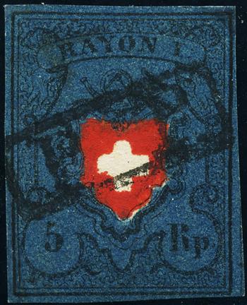 Stamps: 15II-T19 - 1850 Rayon I without cross border