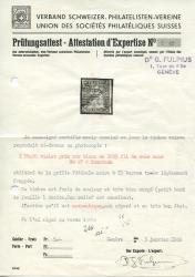 Thumb-3: 27C - 1855, Stampa Berna, 2° periodo di stampa, carta Monaco