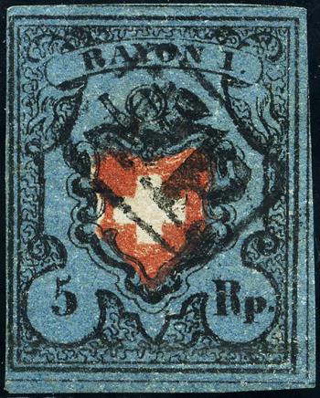 Timbres: 15II-T38 - 1850 Rayon I sans frontière