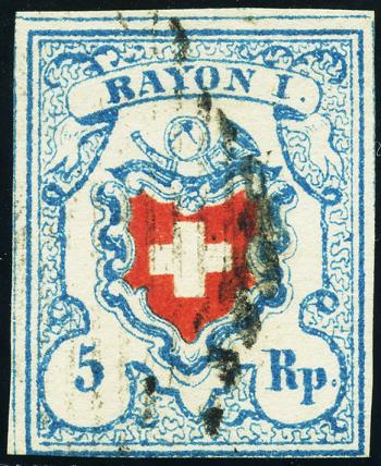 Stamps: 17II-T14 C2-LO - 1851 Rayon I, without cross border