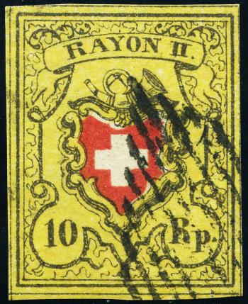 Briefmarken: 16II-T27 E-LO - 1850 Rayon II ohne Kreuzeinfassung
