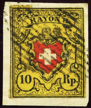Briefmarken: 16II-T22 B-RU - 1850 Rayon II ohne Kreuzeinfassung