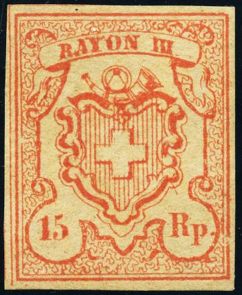 Briefmarken: 18-T10 MM-I - 1852 Rayon III mit kleiner Wertziffer