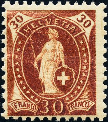 Briefmarken: 68De - 1895 weisses Papier, 13 Zähne, KZ B