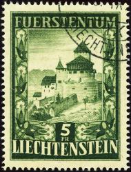 Stamps: FL253 - 1952 Vaduz Castle, supplementary value