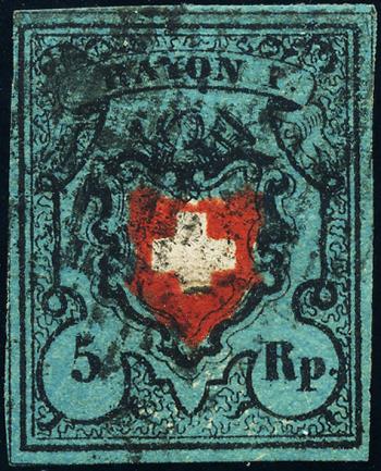 Briefmarken: 15II-T18 A2 - 1850 Rayon I ohne Kreuzeinfassung