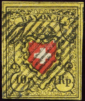 Briefmarken: 16II-T6 D-LO - 1850 Rayon II ohne Kreuzeinfassung