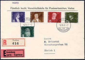 Briefmarken: F24-F33 - 1948 Bildnisse berühmter Flugpioniere