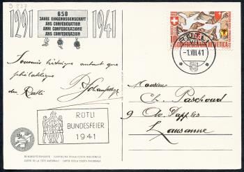 Briefmarken: BK72Rü9 - 1941 Eidgenosse