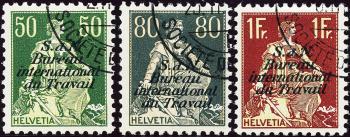 Timbres: BIT8z-BIT11z - 1935-1944 Helvetia avec épée, papier craie ondulé