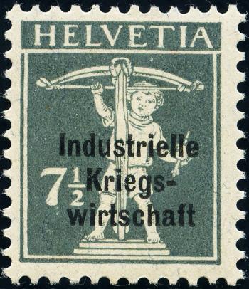 Stamps: IKW11 - 1918 Industrial wartime economy, overprint in bold type