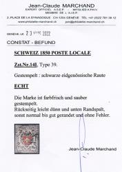 Thumb-2: 14I-T14 - 1850, Poste Locale with cross border